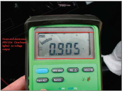 保時(shí)捷Macan儀表盤燈光報(bào)警 右前近光燈故障排查與電壓測量指南